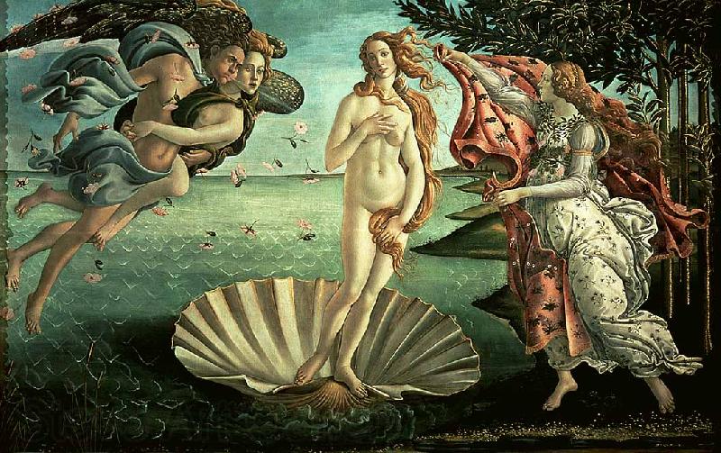 BOTTICELLI, Sandro The Birth of Venus fg